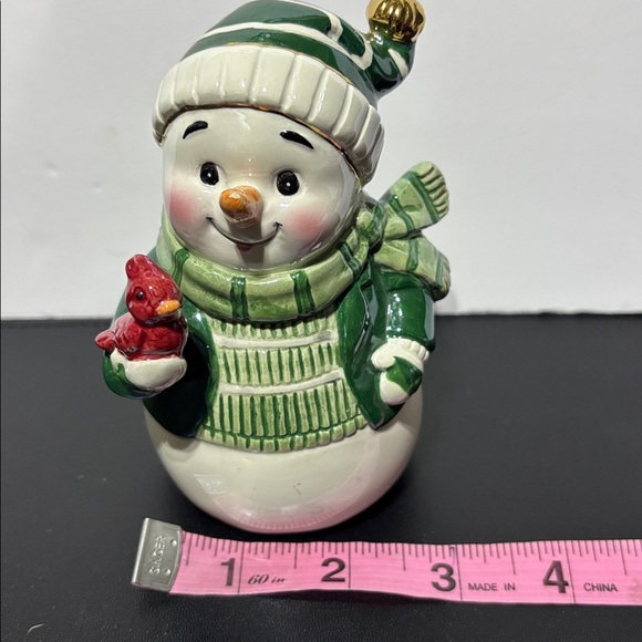 Wedgwood Holiday Heirloom Snowman Bell 2006 Cardinal,collector decor - Picture 8 of 9